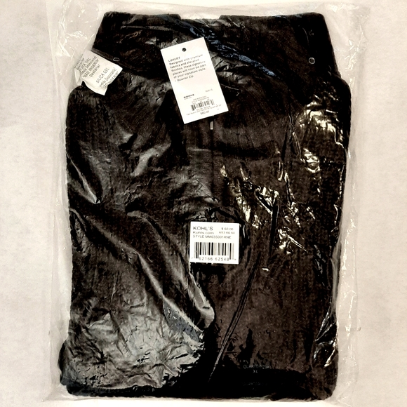 Marc Anthony NWT Heavy Knit Luxury 1/4 Zip Sweater – Burgundy – Size XL - Picture 6 of 6